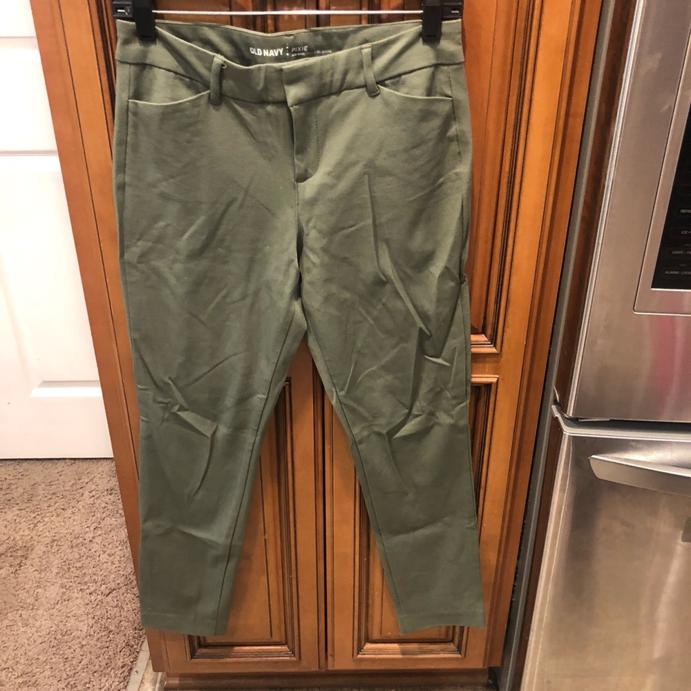 Olive green pixie pant